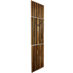 Závesné hodiny z dubového dreva Lamele 250cm FlexiStyle z238-d1